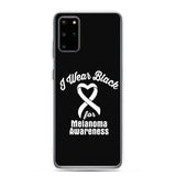 Melanoma Awareness I Wear Black Samsung Phone Case - The Awareness Store