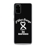 Multiple Sclerosis Awareness I Wear Orange Samsung Phone Case - The Awareness Store
