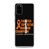 Leukemia Awareness Fighter, Superstar, Warrior, Champion, Hero Samsung Phone Case