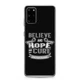 Brain Cancer Awareness Believe & Hope for a Cure Samsung Phone Case