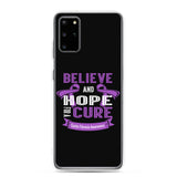 Cystic Fibrosis Awareness Believe & Hope for a Cure Samsung Phone Case - The Awareness Store