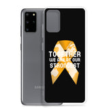 Leukemia Awareness Together We Are at Our Strongest Samsung Phone Case