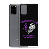 Alzheimer's Awareness I Wear Purple Samsung Phone Case