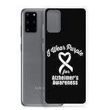 Alzheimer's Awareness I Wear Purple Samsung Phone Case