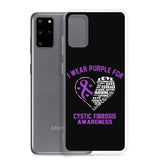 Cystic Fibrosis Awareness I Wear Purple Samsung Phone Case - The Awareness Store