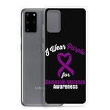 Domestic Violence Awareness I Wear Purple Samsung Phone Case