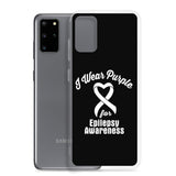 Epilepsy Awareness I Wear Purple Samsung Phone Case - The Awareness Store