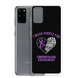 Fibromyalgia Awareness I Wear Purple Samsung Phone Case