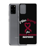 Multiple Myeloma Awareness I Wear Burgundy Samsung Phone Case - The Awareness Store