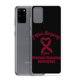 Multiple Myeloma Awareness I Wear Burgundy Samsung Phone Case