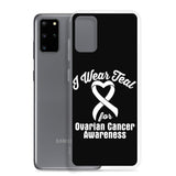 Ovarian Cancer Awareness I Wear Teal Samsung Phone Case - The Awareness Store
