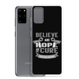 Brain Cancer Awareness Believe & Hope for a Cure Samsung Phone Case