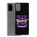Cystic Fibrosis Awareness Believe & Hope for a Cure Samsung Phone Case - The Awareness Store