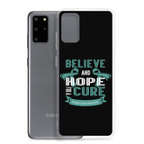 Ovarian Cancer Awareness Believe & Hope for a Cure Samsung Phone Case - The Awareness Store