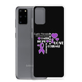 Cystic Fibrosis Awareness Faith, Hope, Courage Samsung Phone Case