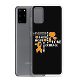 Leukemia Awareness Faith, Hope, Courage Samsung Phone Case