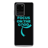 Anxiety Awareness Always Focus on the Good Samsung Phone Case - The Awareness Store