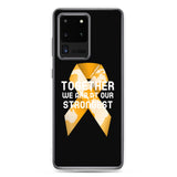 Leukemia Awareness Together We Are at Our Strongest Samsung Phone Case