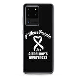 Alzheimer's Awareness I Wear Purple Samsung Phone Case