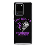 Cystic Fibrosis Awareness I Wear Purple Samsung Phone Case - The Awareness Store