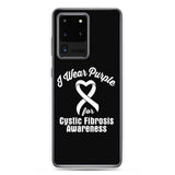 Cystic Fibrosis Awareness I Wear Purple Samsung Phone Case - The Awareness Store