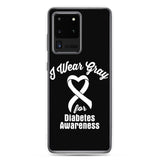 Diabetes Awareness I Wear Gray Samsung Phone Case - The Awareness Store