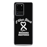 Melanoma Awareness I Wear Black Samsung Phone Case - The Awareness Store