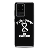Multiple Sclerosis Awareness I Wear Orange Samsung Phone Case - The Awareness Store