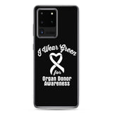 Organ Donors Awareness I Wear Green Samsung Phone Case