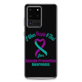 Suicide Awareness I Wear Purple & Teal Samsung Phone Case - The Awareness Store