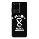 Anxiety Awareness I Wear Teal Samsung Phone Case