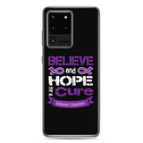 Alzheimer's Awareness Believe & Hope for a Cure Samsung Phone Case - The Awareness Store