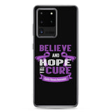 Cystic Fibrosis Awareness Believe & Hope for a Cure Samsung Phone Case - The Awareness Store