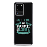 Ovarian Cancer Awareness Believe & Hope for a Cure Samsung Phone Case - The Awareness Store