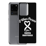 Crohn's Awareness I Wear Purple Samsung Phone Case