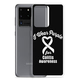 Crohn's Awareness I Wear Purple Samsung Phone Case - The Awareness Store