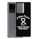 Cystic Fibrosis Awareness I Wear Purple Samsung Phone Case - The Awareness Store