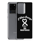 Multiple Sclerosis Awareness I Wear Orange Samsung Phone Case - The Awareness Store