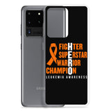 Leukemia Awareness Fighter, Superstar, Warrior, Champion, Hero Samsung Phone Case