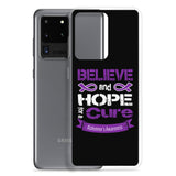Alzheimer's Awareness Believe & Hope for a Cure Samsung Phone Case - The Awareness Store