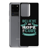 Ovarian Cancer Awareness Believe & Hope for a Cure Samsung Phone Case - The Awareness Store