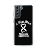 Melanoma Awareness I Wear Black Samsung Phone Case - The Awareness Store