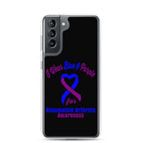 Rheumatoid Arthritis Awareness I Wear Blue & Purple Samsung Phone Case - The Awareness Store
