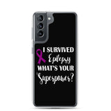 Epilepsy Awareness I Survived, What's Your Superpower? Samsung Phone Case - The Awareness Store