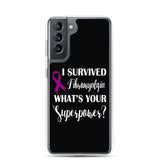 Fibromyalgia Awareness I Survived, What's Your Superpower? Samsung Phone Case