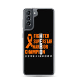 Leukemia Awareness Fighter, Superstar, Warrior, Champion, Hero Samsung Phone Case