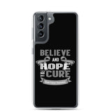 Brain Cancer Awareness Believe & Hope for a Cure Samsung Phone Case