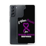 Domestic Violence Awareness I Wear Purple Samsung Phone Case