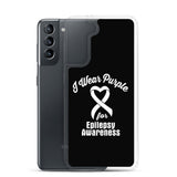 Epilepsy Awareness I Wear Purple Samsung Phone Case - The Awareness Store