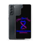 Rheumatoid Arthritis Awareness I Wear Blue & Purple Samsung Phone Case - The Awareness Store